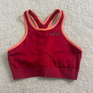 Adidas Women's Vibrant Red and Orange Sports Bra and/or Crop Top